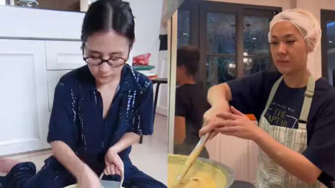 Adu Gaya Prilly Latuconsina dan Bunga Citra Lestari Masak Besar Menu Lebaran, Tampil Cantik Meski Sama-Sama Lepek