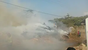 Penampungan Limbah Kayu Terbakar, Pemadam Kesulitan