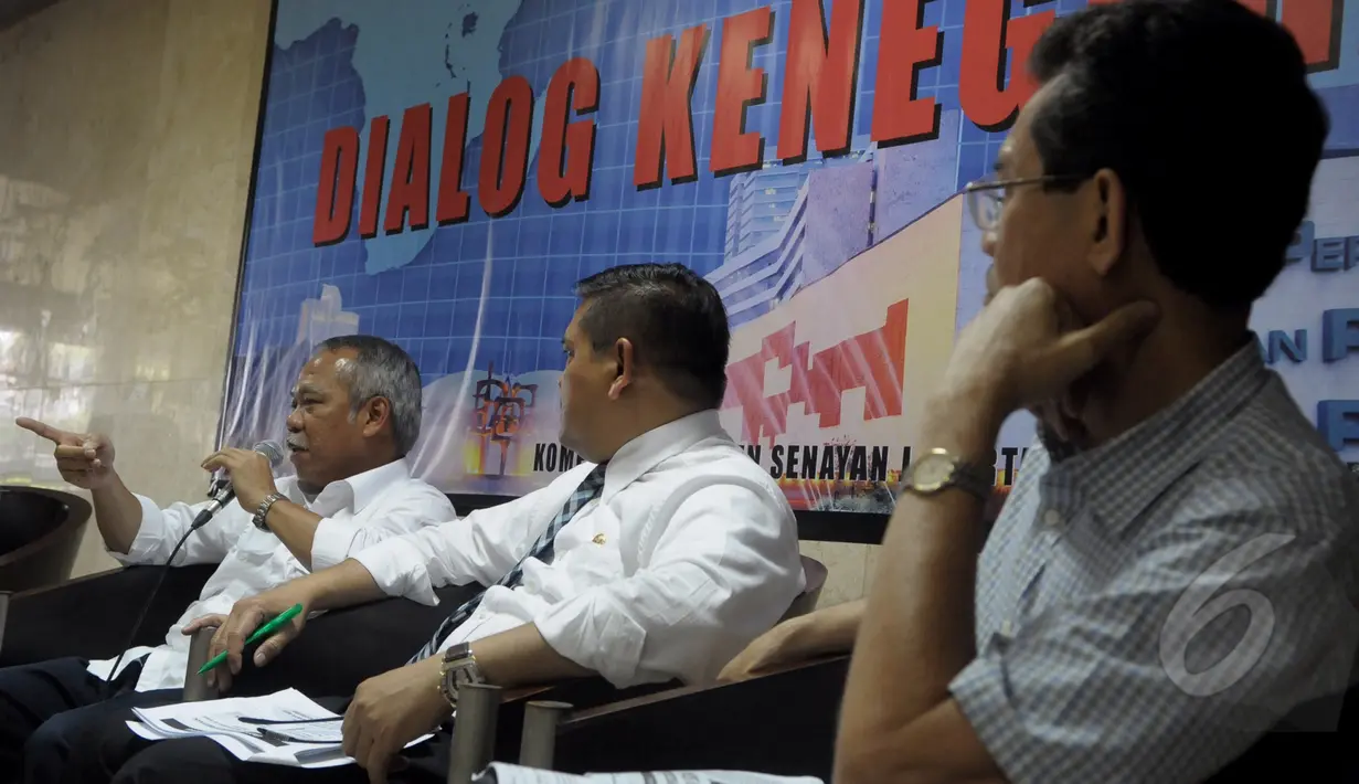Suasana dialog kenegaraan "MK Batalkan UU  Sumber Daya Air (SDA), Dampaknya terhadap Daerah" di Coffe Corner DPD, Komplek Parlemen Senayan, Jakarta Selatan, Rabu (11/3/2015).(Liputan6.com/Andrian M Tunay)