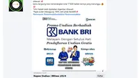 Cek Fakta: Tidak Benar Pendaftaran Kupon Undian untuk Dapatkan 17.828 Hadiah dari BRI