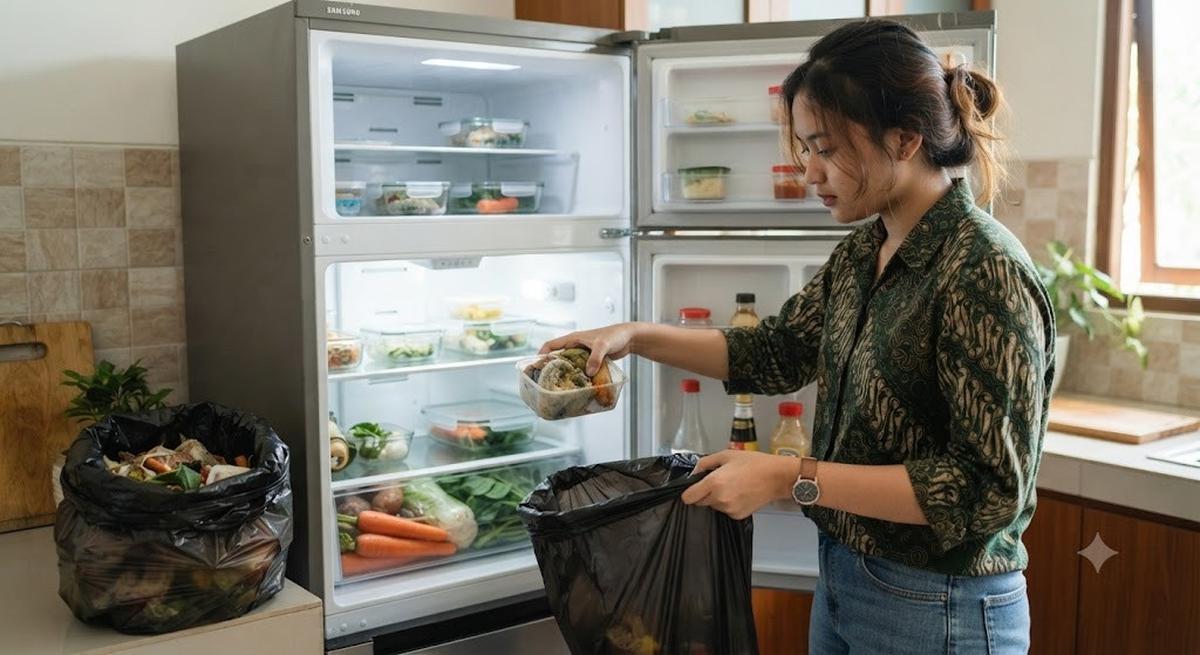 Makanan Basi Dibuang (AI Generated)