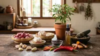 Bahan Dapur yang Bisa Mengusir Ulat Cabai dengan Cepat (AI Generated)