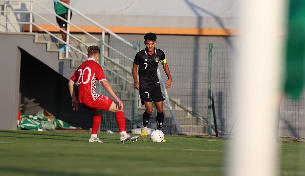 Pada babak kedua, beberapa pergantian pemain dilakukan kubu Timnas Indonesia U-20. Salah satunya dengan memasukkan Marselino Ferdinan untuk memperkuat lini tengah Timnas Garuda Nusantara. (Dok. PSSI)