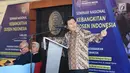 Dirjen Sumber Daya IPTEK Dikti Ali Ghufron Mukti memberi pemaparan dalam Seminar Kebangkitan Dosen Indonesia di Jakarta, Senin (14/5). Seminar membahas enam topik utama. (Liputan6.com/Immanuel Antonius)