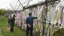 Pernyataan tersebut meningkatkan tekanan terhadap Korea Selatan yang menurut Korea Utara menerbangkan pesawat tanpa awak atau drone dan menjatuhkan selebaran di wilayah Pyongyang. (JUNG YEON-JE/AFP)