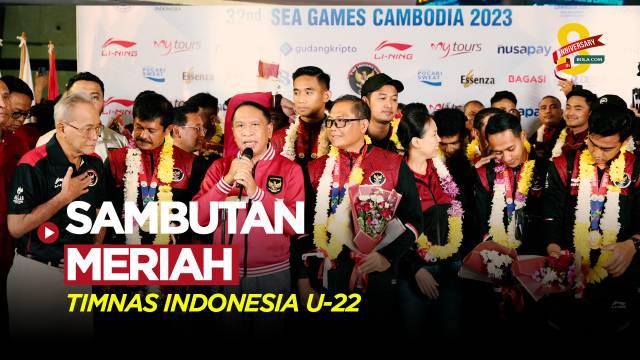 Berita Video, antusiasme fans Timnas Indonesia U-22 menyambut kedatangan para pemain pada Kamis (18/5/2023)