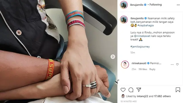 Ibnu Jamil - Ririn Ekawati (Foto: Instagram/@ibnujamilo)