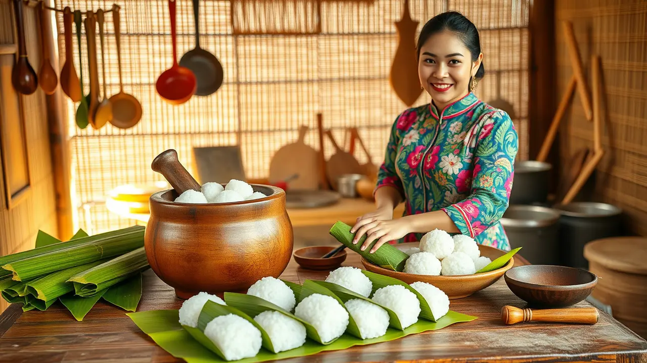 cara bikin uli ketan putih
