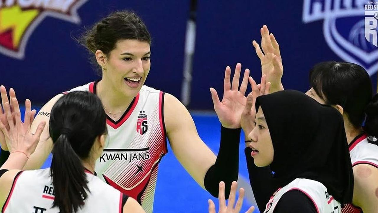 Beri Perlawanan Hebat Pada Pink Spiders, Red Sparks & Megawati Dipuji Media Korea Selatan: 'Penjahat' Yang Hebat!