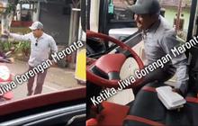 Pelan Pelan Pak Sopir: Aksi Tengil Sopir Truk Kena Lampu Merah, Lari Keluar Mobil Buat Beli Gorengan