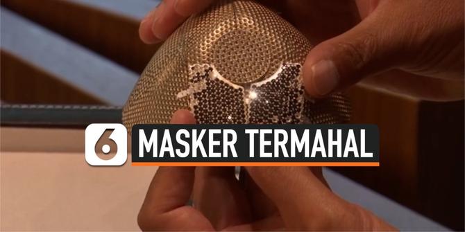 VIDEO: Masker Covid-19 Termahal di Dunia Berlapis 3.600 Berlian