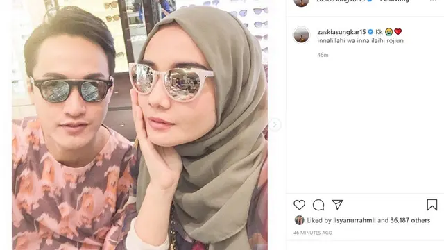 Zaskia Sungkar - Barli Asmara (Foto: Instagram/@zaskiasungkar15)