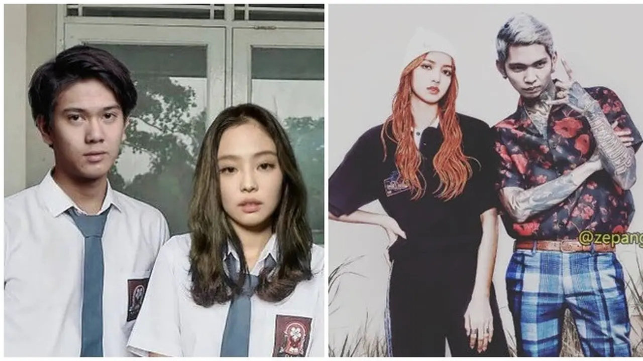 6 Editan Foto Jennie dan Lisa Blackpink Bareng Seleb Indonesia Ini Kocak