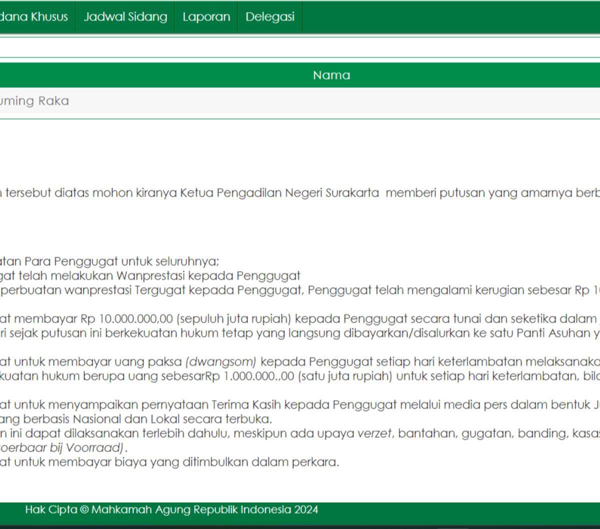 Dok. Istimewa