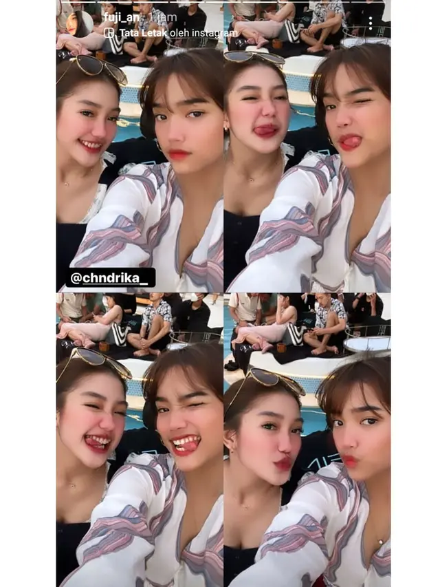 Disebut Bestie, Ini 6 Potret Akrab Fuji dan Chandrika Chika di Bali