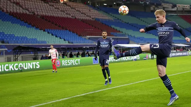 FOTO: Manchester City Tumbang di Kandang RB Leipzig