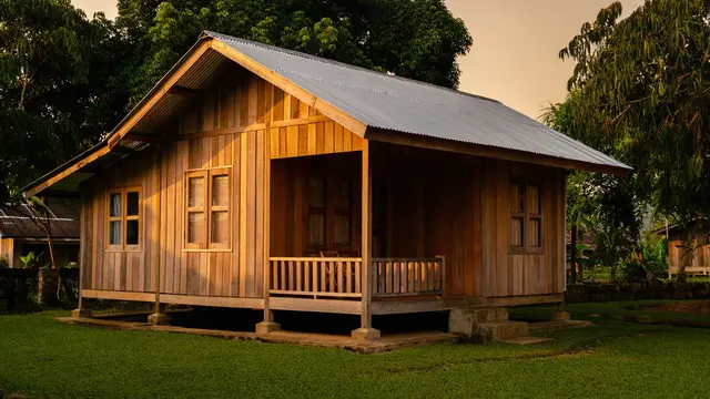 Rumah Pedesaan Atap Miring Satu Arah (Foto: Reve.com)