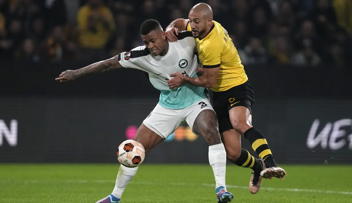 Kini, Brighton menempati posisi dua klasemen sementara Grup B, dengan mengoleksi 10 poin, selisih satu poin dari Marseille di posisi pertama. (AP Photo/Thanassis Stavrakis)