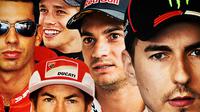 MotoGP - 5 Rival Valentino Rossi Berusia Lebih Muda tapi Sudah Pensiun (Bola.com/Adreanus Titus)