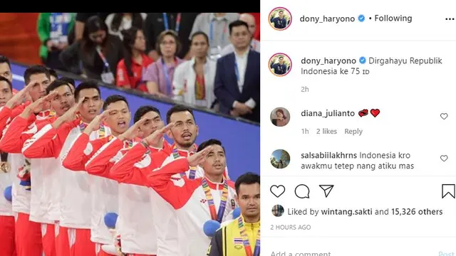 Dony Haryono - HUT ke-75 RI