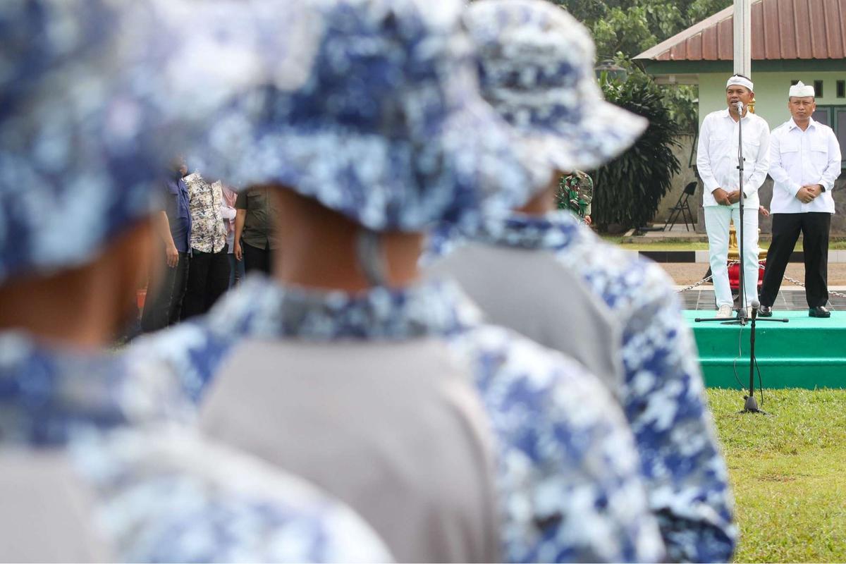 Dedi Mulyadi temui anak-anak yang dibina di Markas Kotrad Depok
