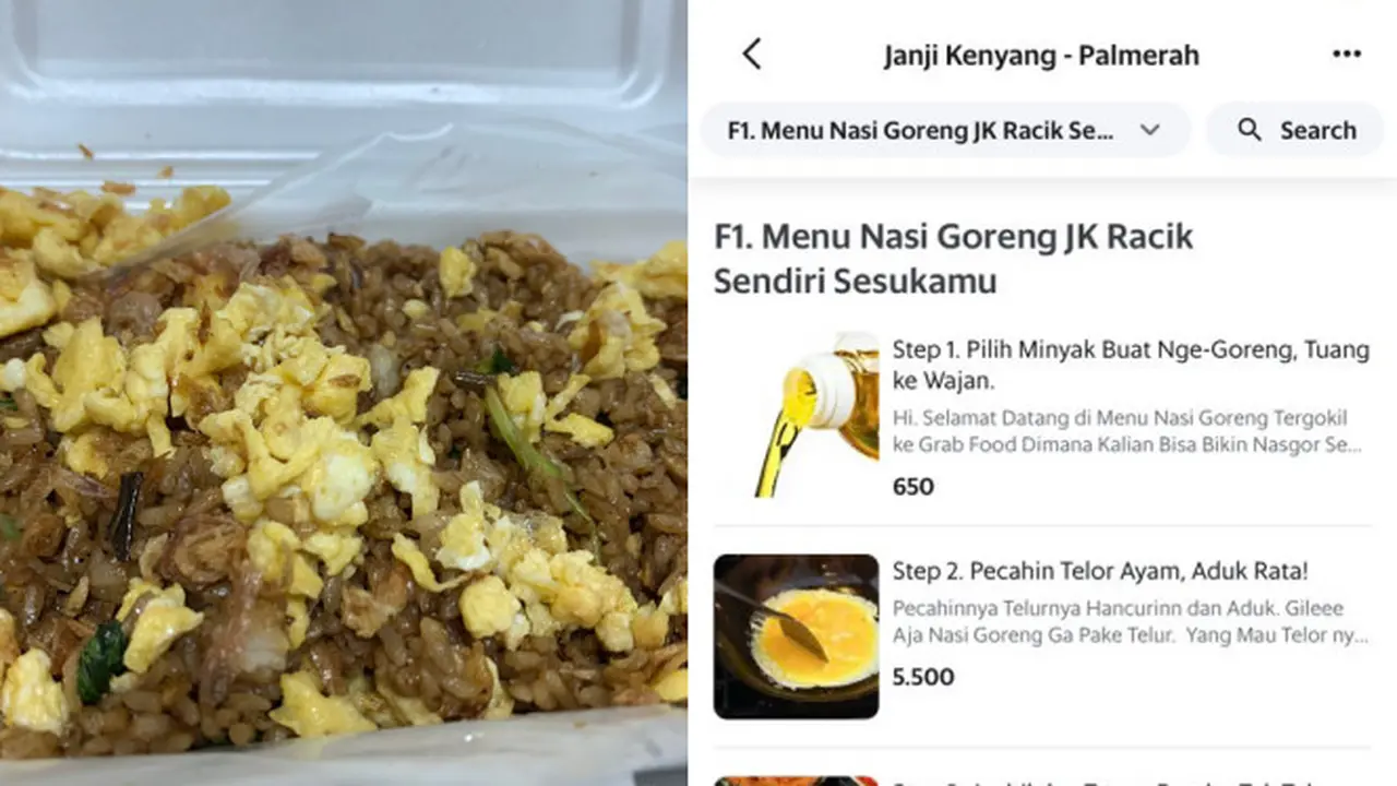 Viral Pesan Makan Nasi Goreng Tapi Racik Sendiri, Berikan Sensasi Unik