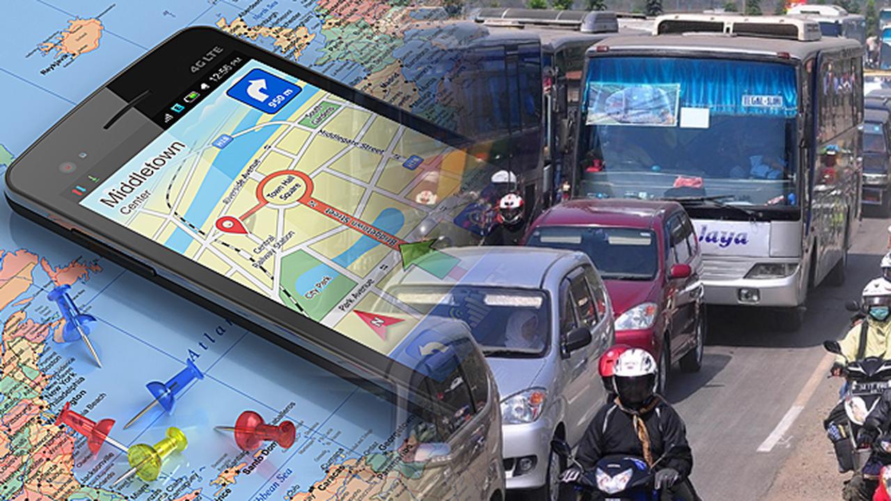 Ilustrasi GPS untuk mudik