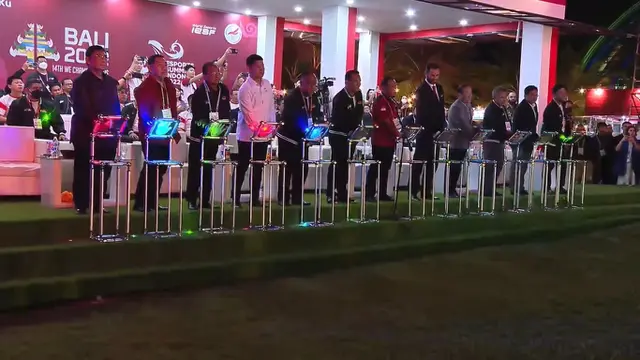 Menteri Pemuda dan Olahraga Republik Indonesia Zainudin Amali membuka Kejuaraan Dunia Esports ke-14 tahun 2022 di Merusaka Nusa Dua, Kabupaten Badung, Bali (2/12) malam (YouTube PB ESI)