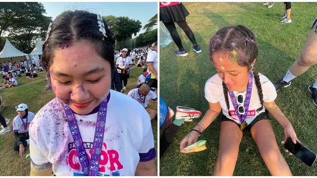 6 Potret Ussy Ikut Event Color Run Festival 2024 Bareng Anak, Elea Selalu Curi Perhatian
