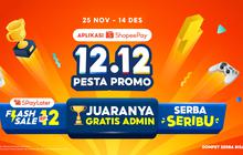 Aplikasi ShopeePay 12.12 Pesta Promo: Gratis Biaya Admin, Flash Sale SPayLater Rp12, dan Serba Seribu yang Makin Hemat!