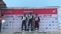 Para pebalap binaan AHM pada ajang Thailand Talent Cup 2018. (dok. Istimewa)