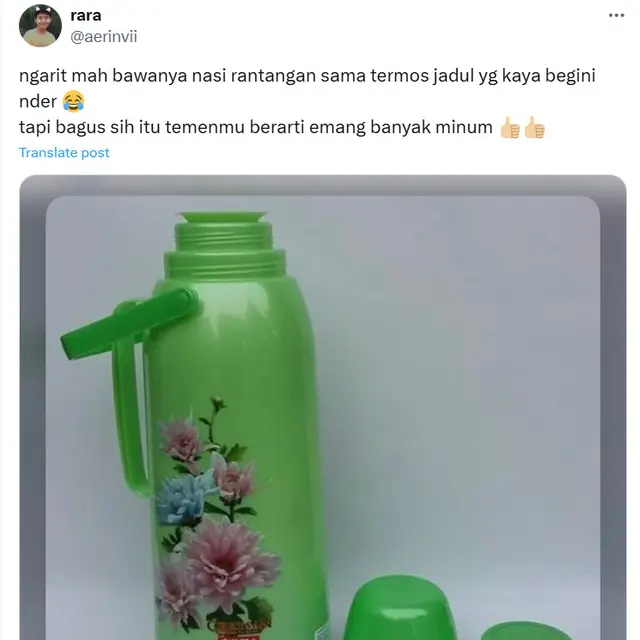 6 Potret Termos Jadul Ini Emak-emak Relate, Netizen Sebut Tumbler Estetik
