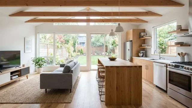 Desain Interior Rumah Kecil Tanpa Sekat/Gemini AI