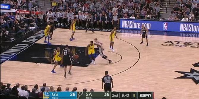 VIDEO : Cuplikan Pertandingan NBA, Spurs 89 vs Warriors 75