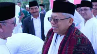 Cawapres Ma'ruf Amin diangkat menjadi warga Mandailing Natal. (Liputan6.com/ Putu Merta Surya Putra)