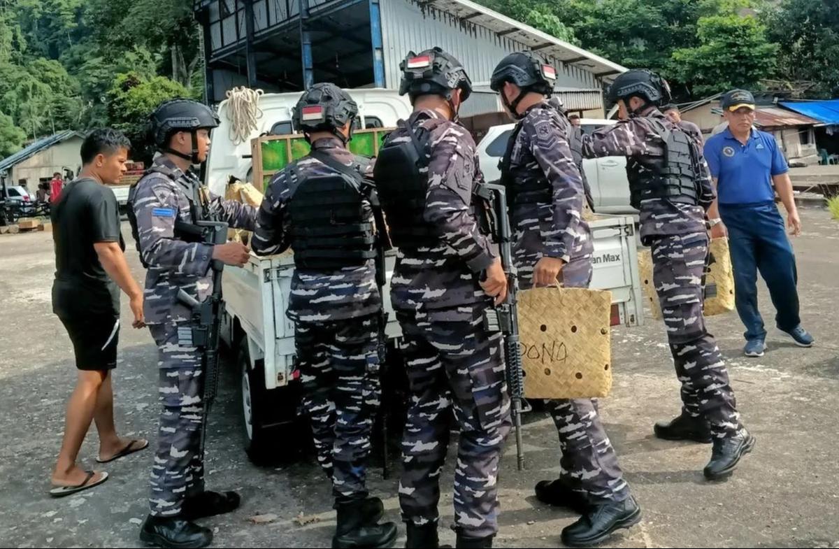 FOTO: TNI Angkatan Laut Gagalkan Penyelundupan Ilegal di Sulawesi Utara
