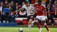 Meski tampil cukup baik, Nottingham Forest tidak mampu mengimbangi kualitas pemain Manchester City. (AP Photo/Rui Vieira)
