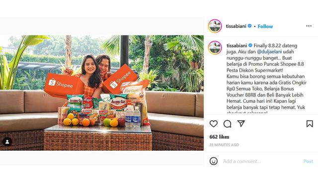 Tissa Biani dan Dul Jaelani.