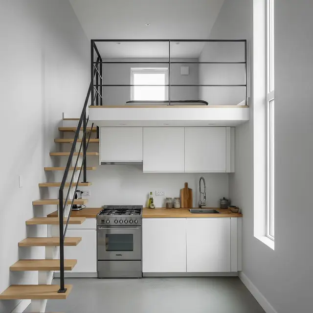 Ide Dapur Mezzanine di Rumah Mungil Hemat Biaya