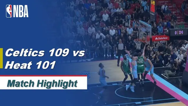 Berita Video Highlights NBA 2019-2020, Boston Celtics Vs Miami Heat 109-101