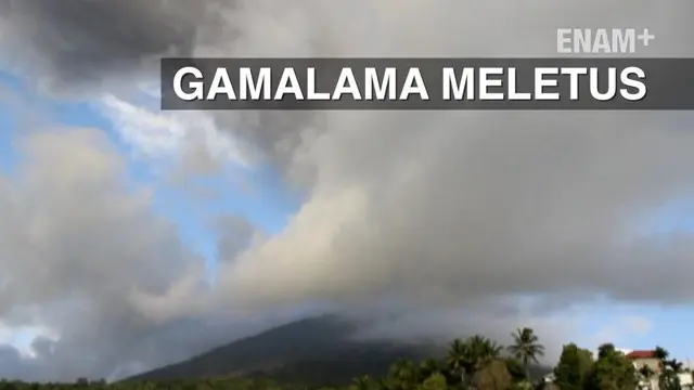 Semburan debu vulkanik gunung api Gamalam ini dipicu oleh pergerakan aktifitas tektonik dibarat laut pulau Ternante