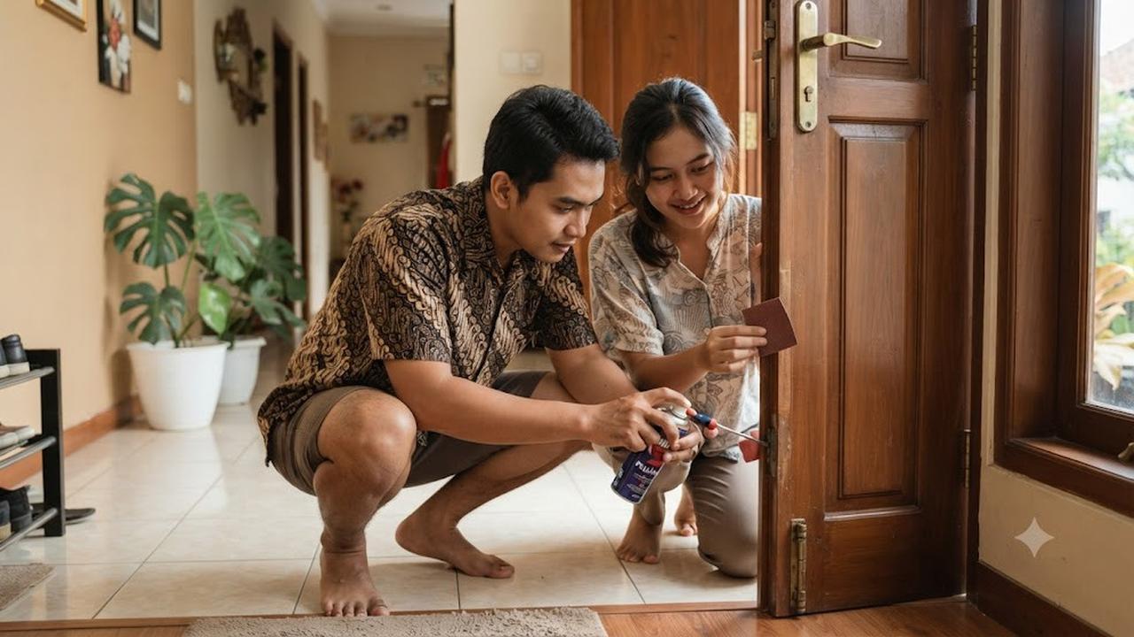 Cara Mengatasi Pintu Kayu yang Sulit Ditutup dengan Mengatasi Sumber Bunyi Sebelum Pintu Digunakan