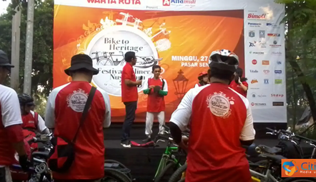 Citizen6, Kota Tua:  Dengan start Pasar Seni Ancol, acara bersepeda ini menempuh rute Pasar Seni Ancol, kota Tua, dan kembali ke garis start. (Pengirim: Irwan Aprianto)