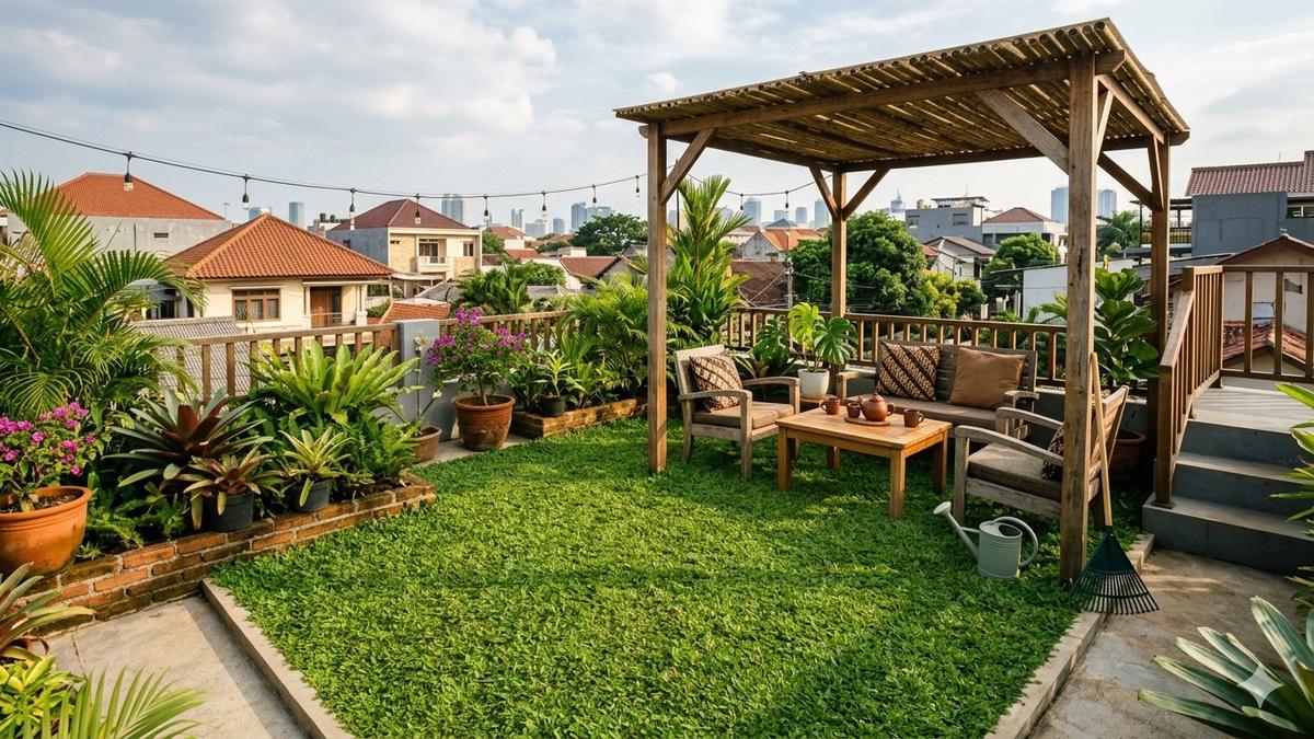 7 Jenis Tanaman Tahan Panas dan Hujan untuk Rooftop Rumah, Kuat dan Mudah Dirawat