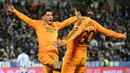Real Madrid sukses menundukkan perlawanan sengit Leganes dengan skor 3-2. (JAVIER SORIANO/AFP)