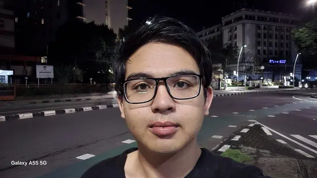 Nigthography Galaxy A55 5G di Kamera Depan