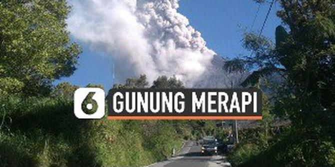 VIDEO: Gunung Merapi Meletus, Hujan Abu Tipis Turun di Dua Desa
