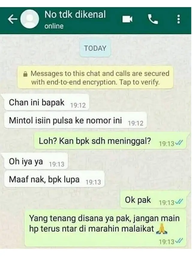 Chat Kocak Dengan Tukang Tipu Ini Bikin Ketawa Ngakak