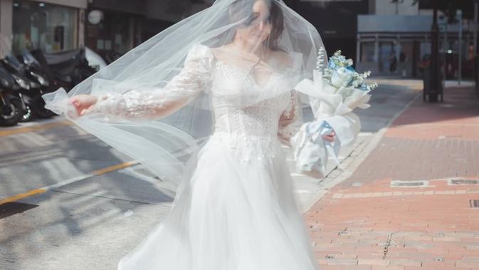 Gaun Pengantin Ayushita Saat Dinikahi Gerald Situmorang, Ngebut Dibuat Hanya 1 Bulan