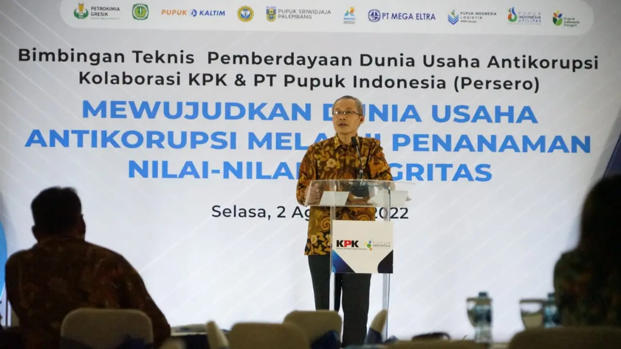 Komisi Pemberantasan Korupsi (KPK) berkolaborasi dengan PT Pupuk Indonesia (Persero) menyelenggarakan Bimbingan Teknis Antikorupsi
